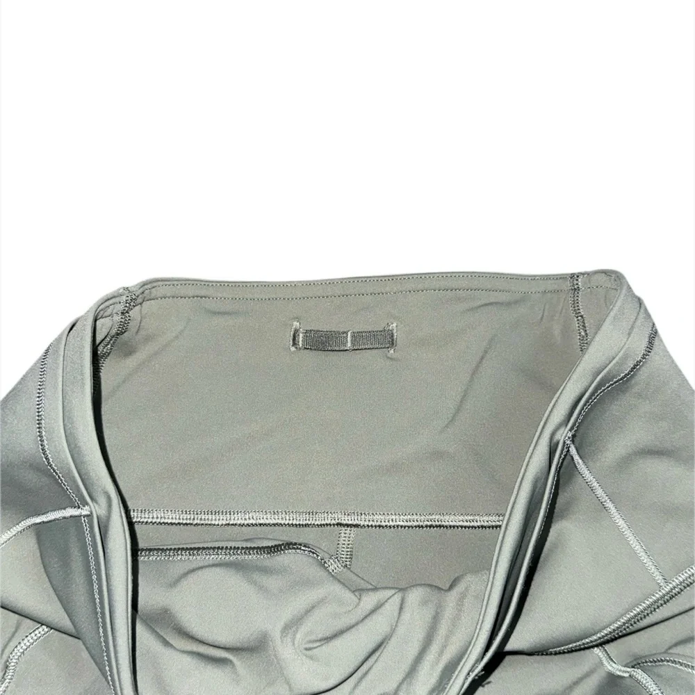 Lululemon Fast & Free Crop II 19” Nulux Grey Sage High Rise Running Leggings 6